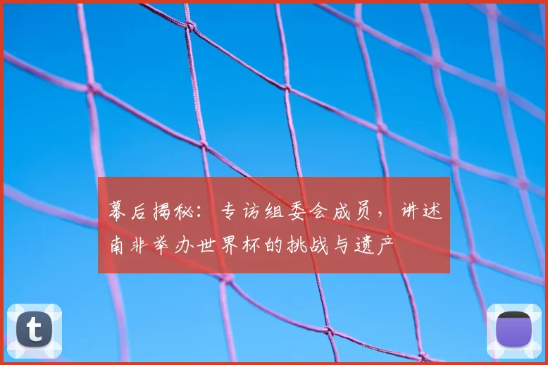 幕后揭秘：专访组委会成员，讲述南非举办世界杯的挑战与遗产